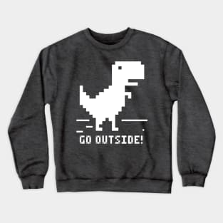 Offline Dino - white Crewneck Sweatshirt